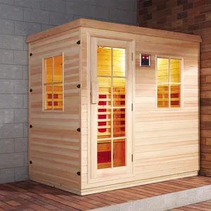 2 মানুষ ইনফ্রারেড sauna জন্য কাঠের Sauna রুম
