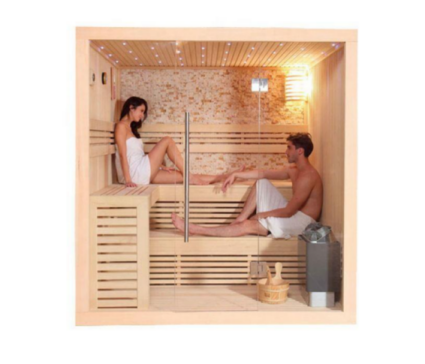 Sauna 3-4 ব্যক্তি হেমলক দূর-ইনফ্রারেড Sauna
